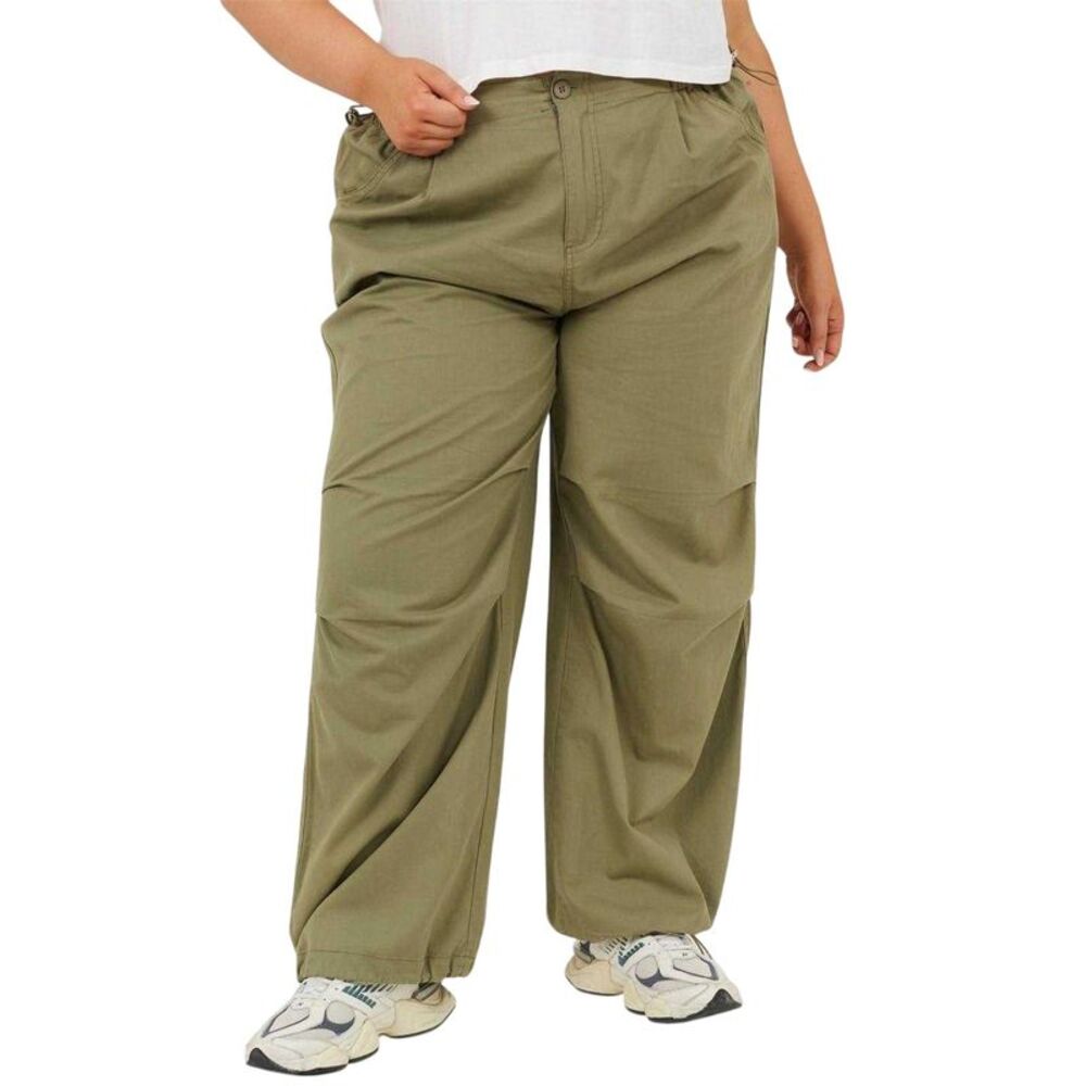 Brave Soul Womens/Ladies Plus Cargo Pants / Khaki Green